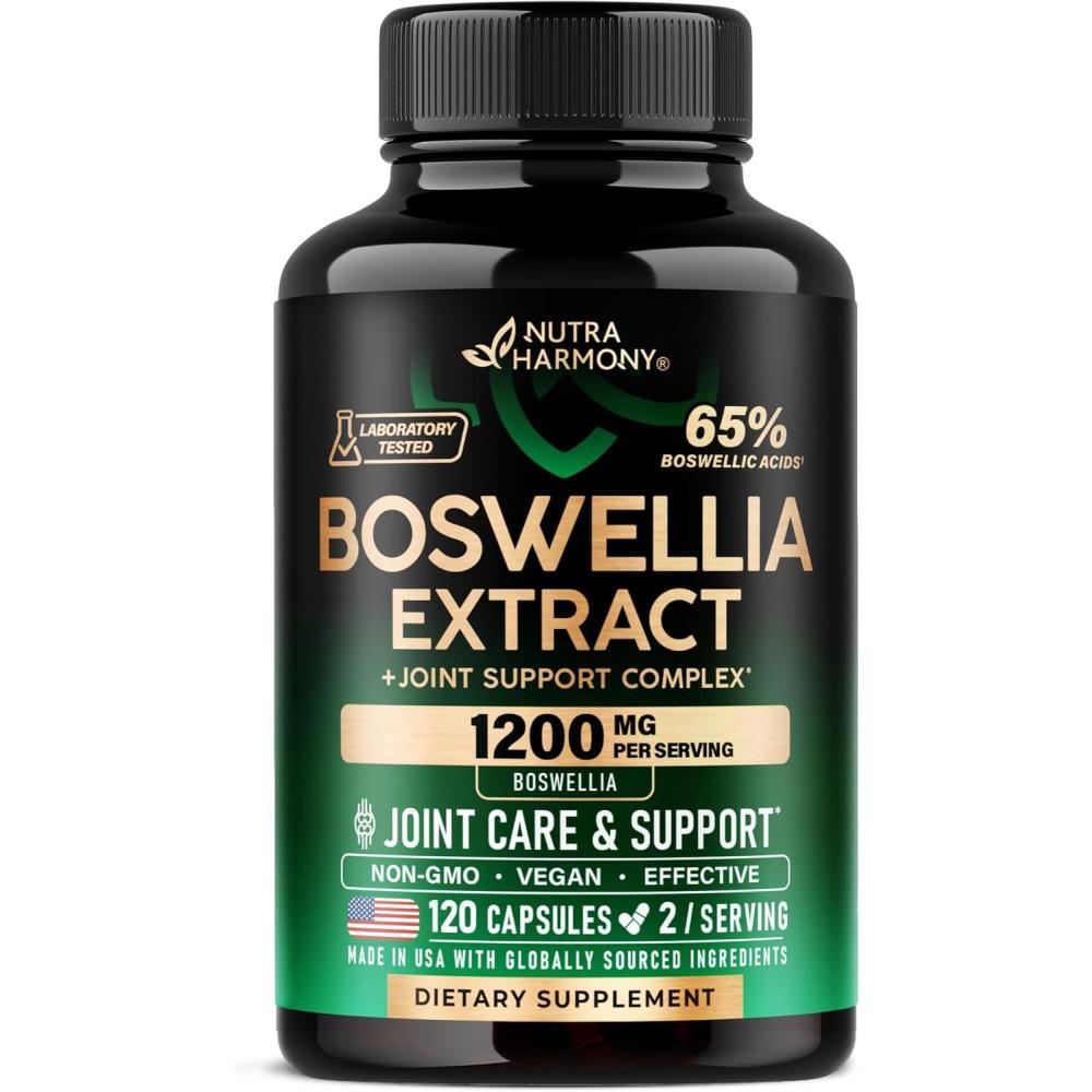 image:imageBoswellia 1200mg  Boswellia Extract  Turmeric  Hyaluronic Acid  MSM  Same  Joint Health amp Comfort  Boswellia Serrata  65 Boswellic Acid  for Men amp Women  Made in USA  120 Capsules120 Count Pack of 1